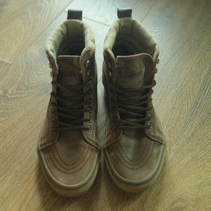 RARE Vans Sk8-Hi Reissue Leather Brown / Potting Soil Rare